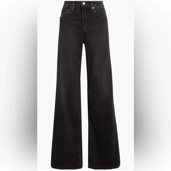 Revolve Re/Done high rise wide leg new size 25 - Picture 5 of 8